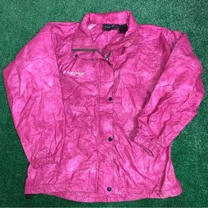 Frogg Toggs Outerwear Rain Jacket Magenta Lightweight M Zipped Hood Waterproof.